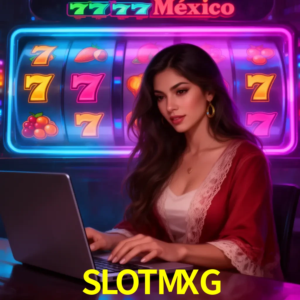 SLOTMXG Slots - tragamonedas, RTP y control Tragamonedas SLOTMXG con símbolos, saldo móvil y reglas de apuesta visibles